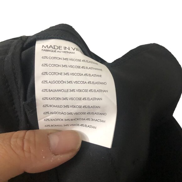 Club Monaco Womens Black Straight Leg Career Trousers Pants Size 4 - Picture 4 of 4